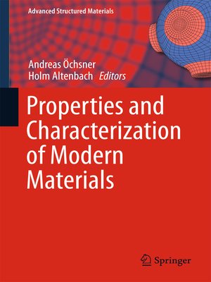 cover image of Properties and Characterization of Modern Materials